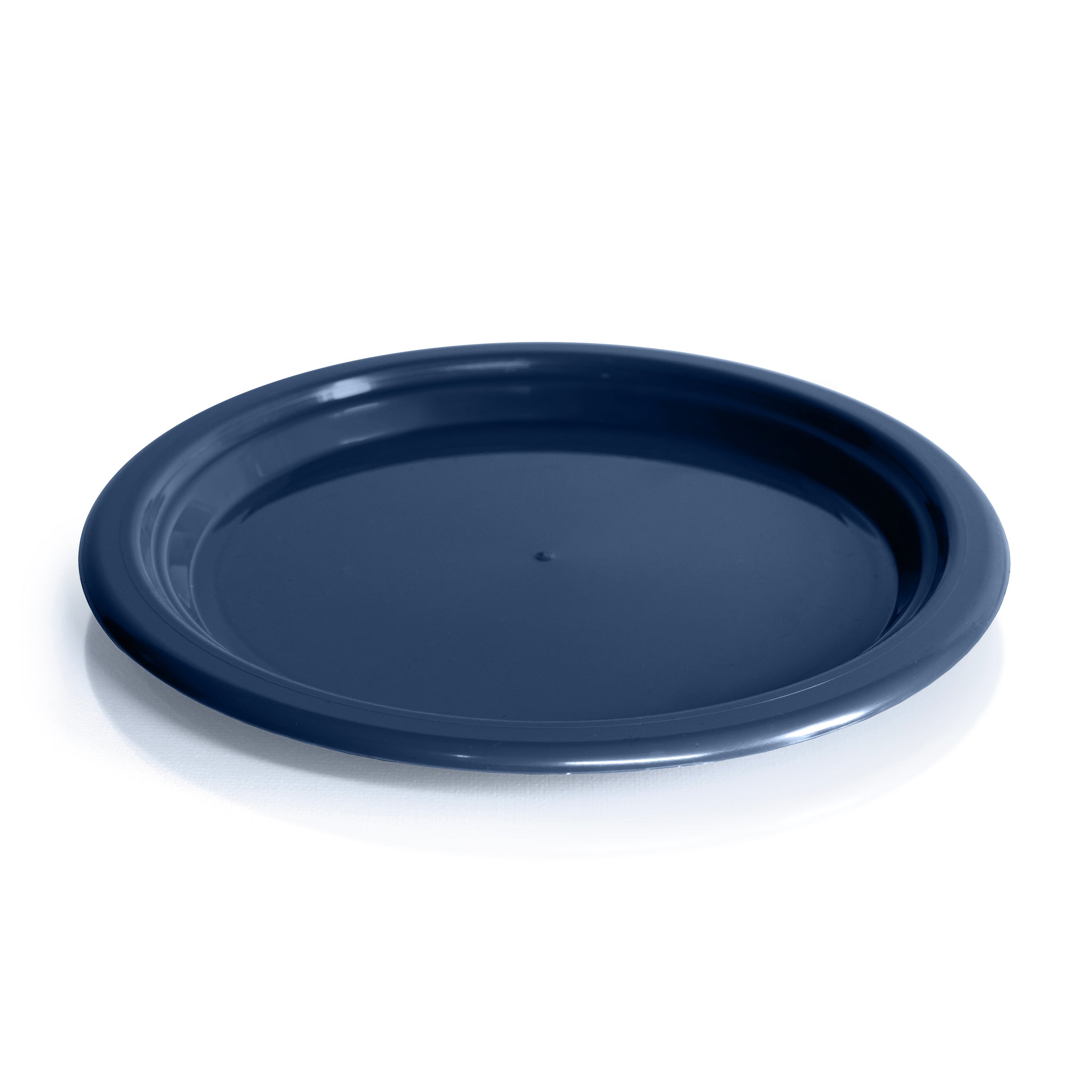 recycled plastic blue plate