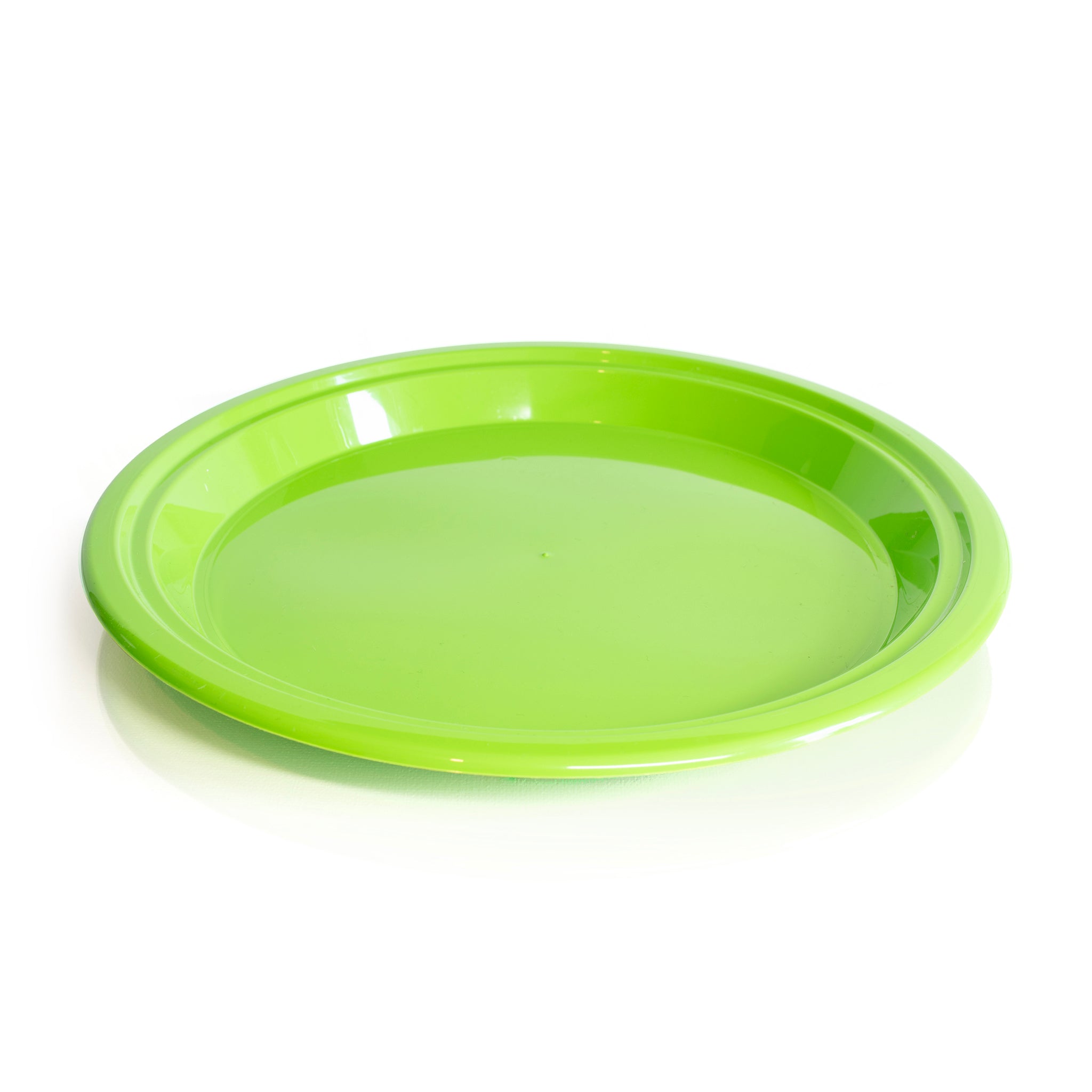 Recycled plastic green plate 