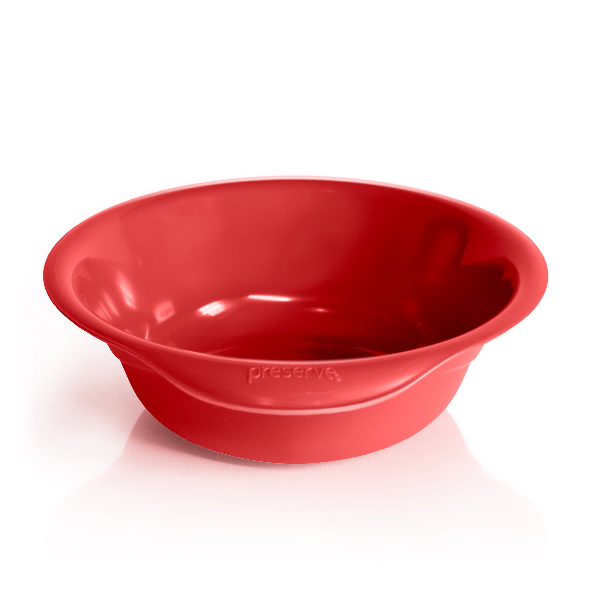 Red pepper recycled plastic bowl