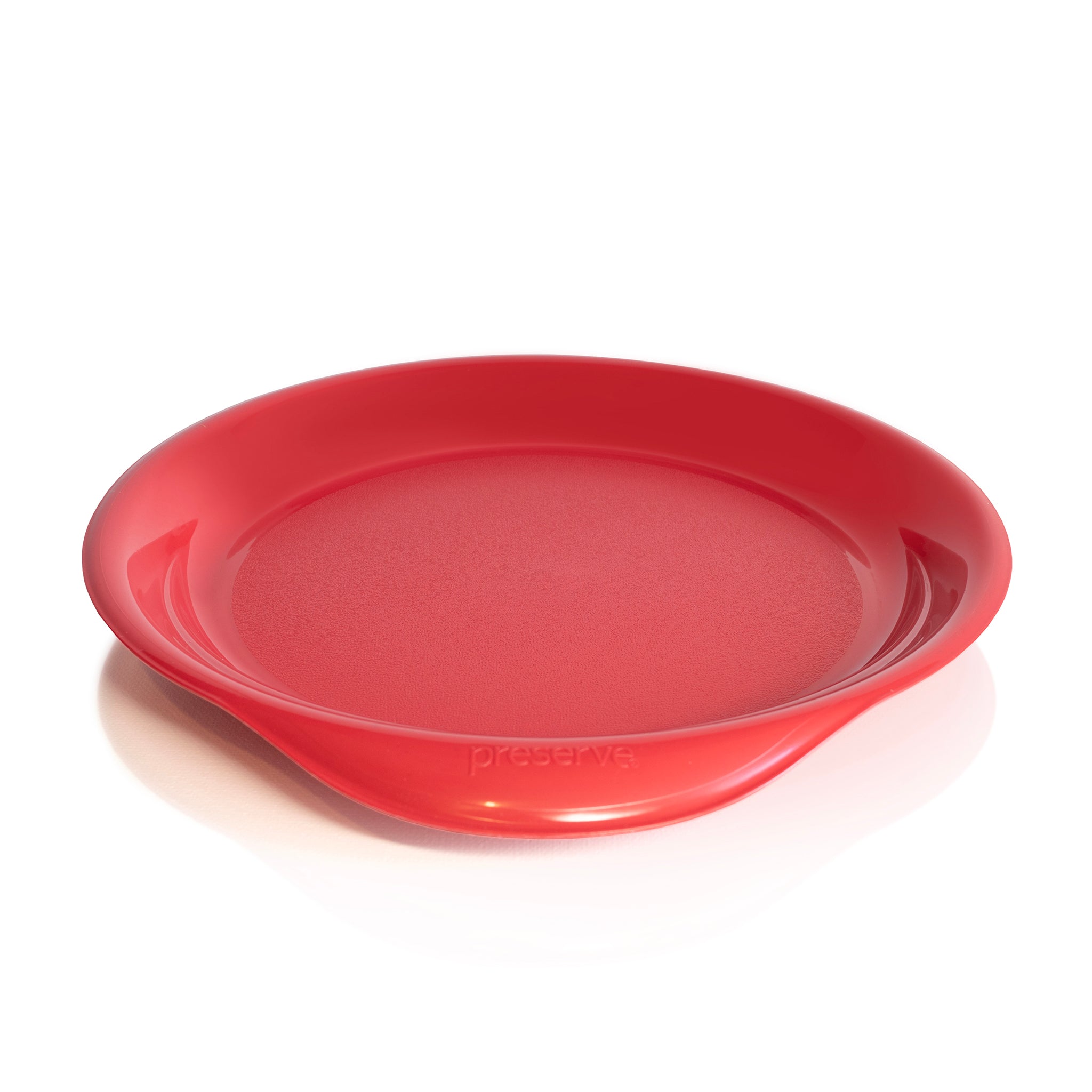 Red pepper recycled plastic plate