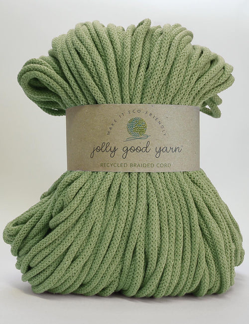 5mm thick turquoise braided cord with a 'jolly good yarn' label on a light gray background