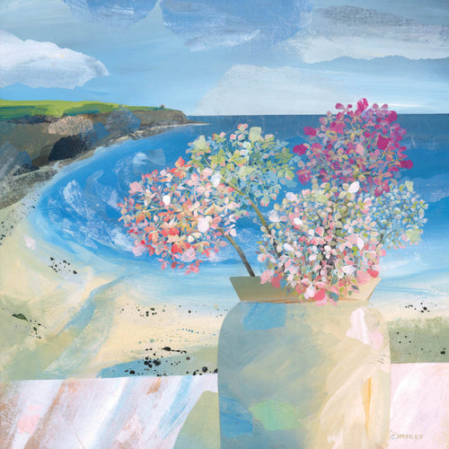 Late Sun at Port Isaac Blank Card Design