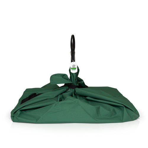 Sustainable green fabric wrap on a Chimney Sheep.