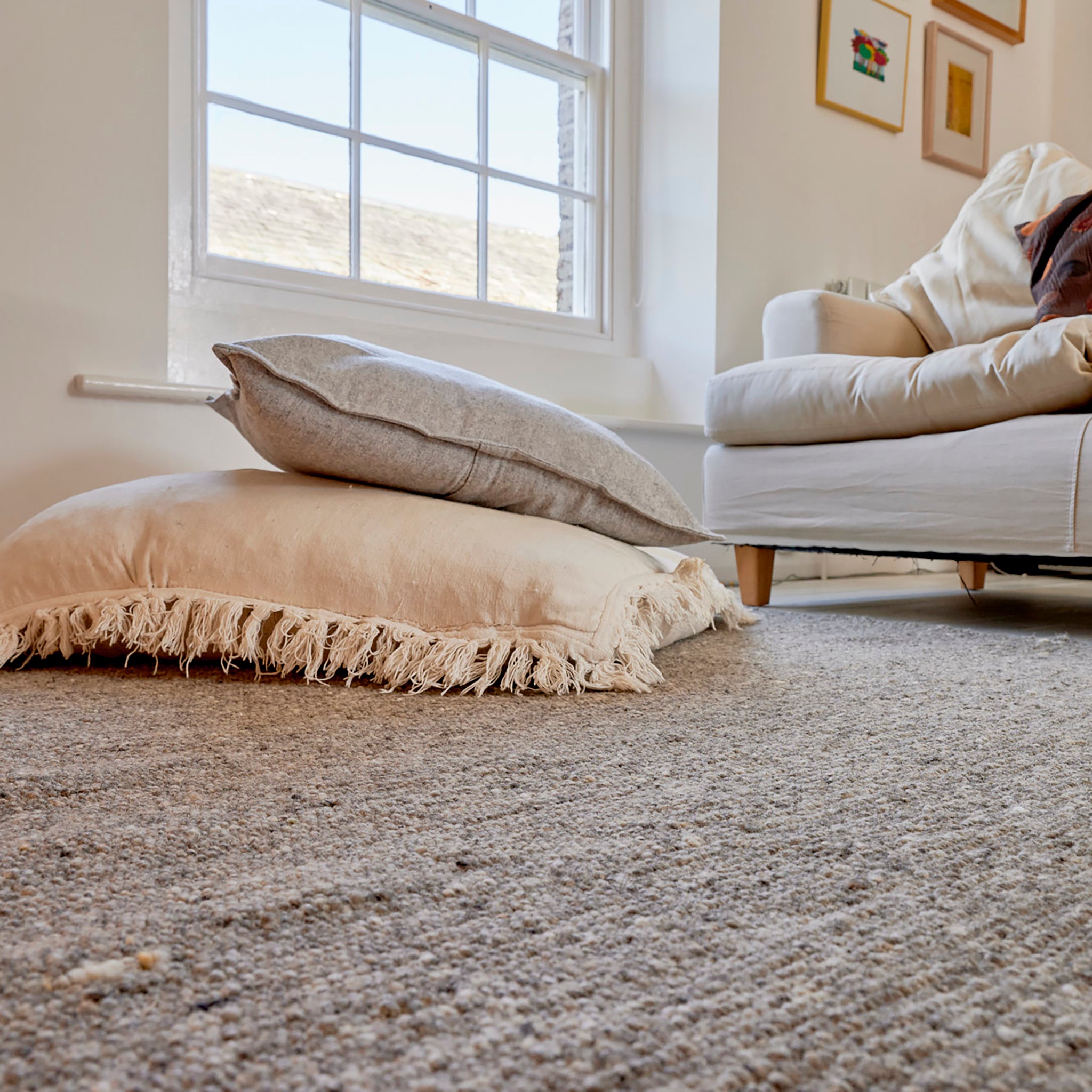 Herdwick Natural Grey Wool Rug - Medium (140cm x 200cm)