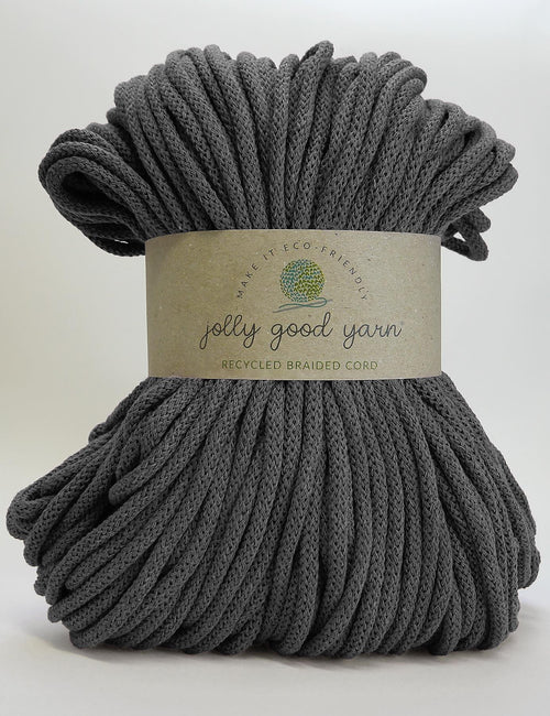 5mm thick turquoise braided cord with a 'jolly good yarn' label on a light gray background