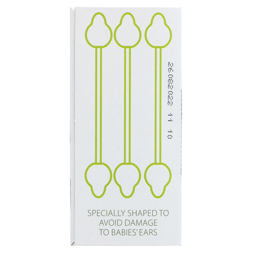 100% organic cotton ear buds.