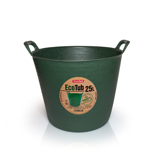 PlasticForte EcoTub 15 Litre capacity in green.