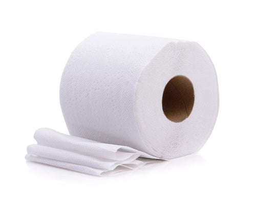 Toilet roll made of 100% recycled UK paper
