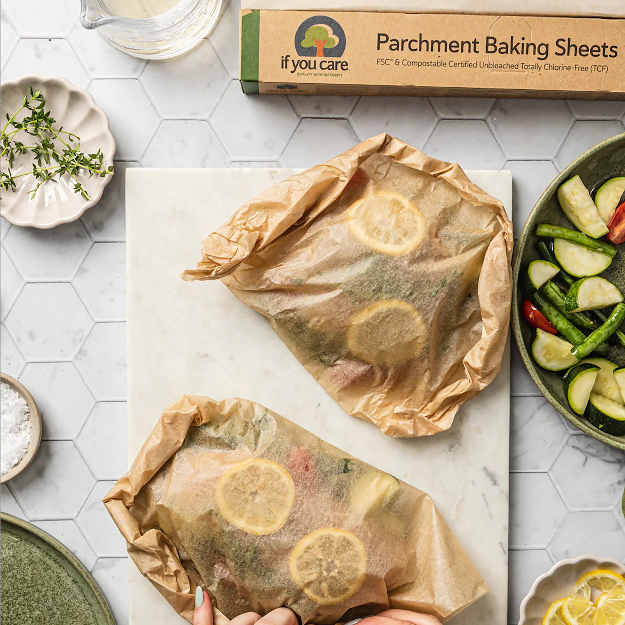parchment baking sheets wrapping
