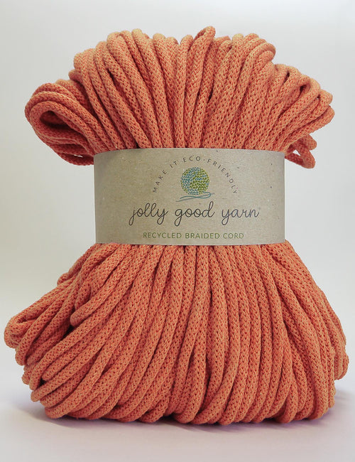 5mm thick turquoise braided cord with a 'jolly good yarn' label on a light gray background