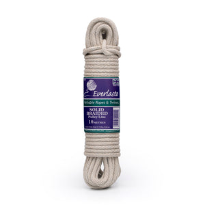 10 metre length of braided cotton washing line