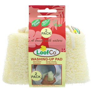 Natural Loofah washing up pad.