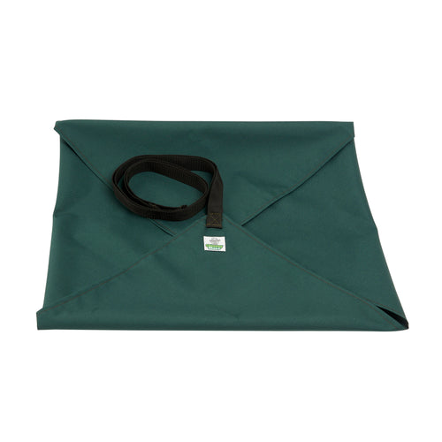 Sustainable green fabric wrap on a Chimney Sheep.