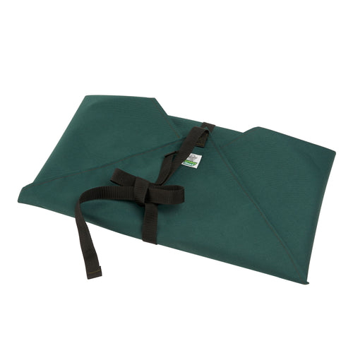 Sustainable green fabric wrap on a Chimney Sheep.