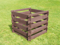 slatted recycled plastic wood composter