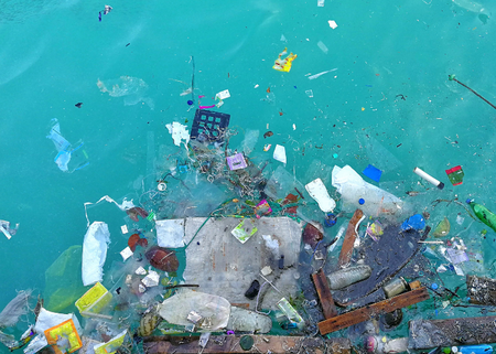 Plastic pollution in ocean