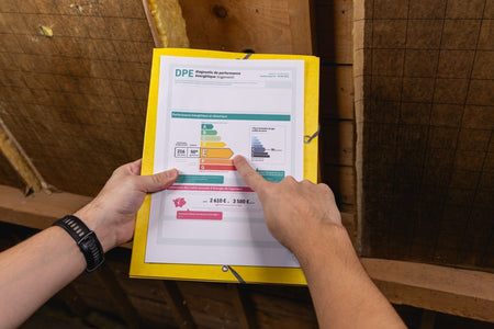 person doing EPC assessment in the loft 