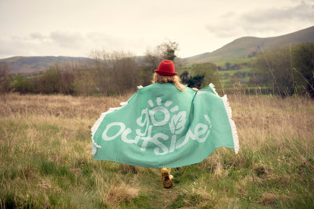recycled fibre beach towel