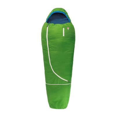 Green wool filled sleeping bag