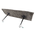 Extra large removeable chimney blocker with recycled plastic extension rods and handles.
