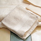 Undyed organic cotton facecloth