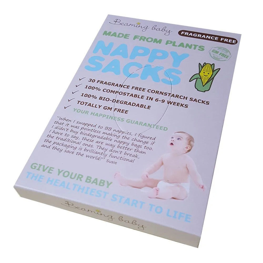 Beaming Baby Nappy Sacks Pack of 30 Fragrance Free