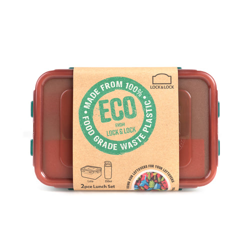 recycled plastic lunch set