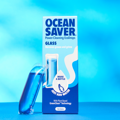 Reuse a bottle with glass cleaner eco drops