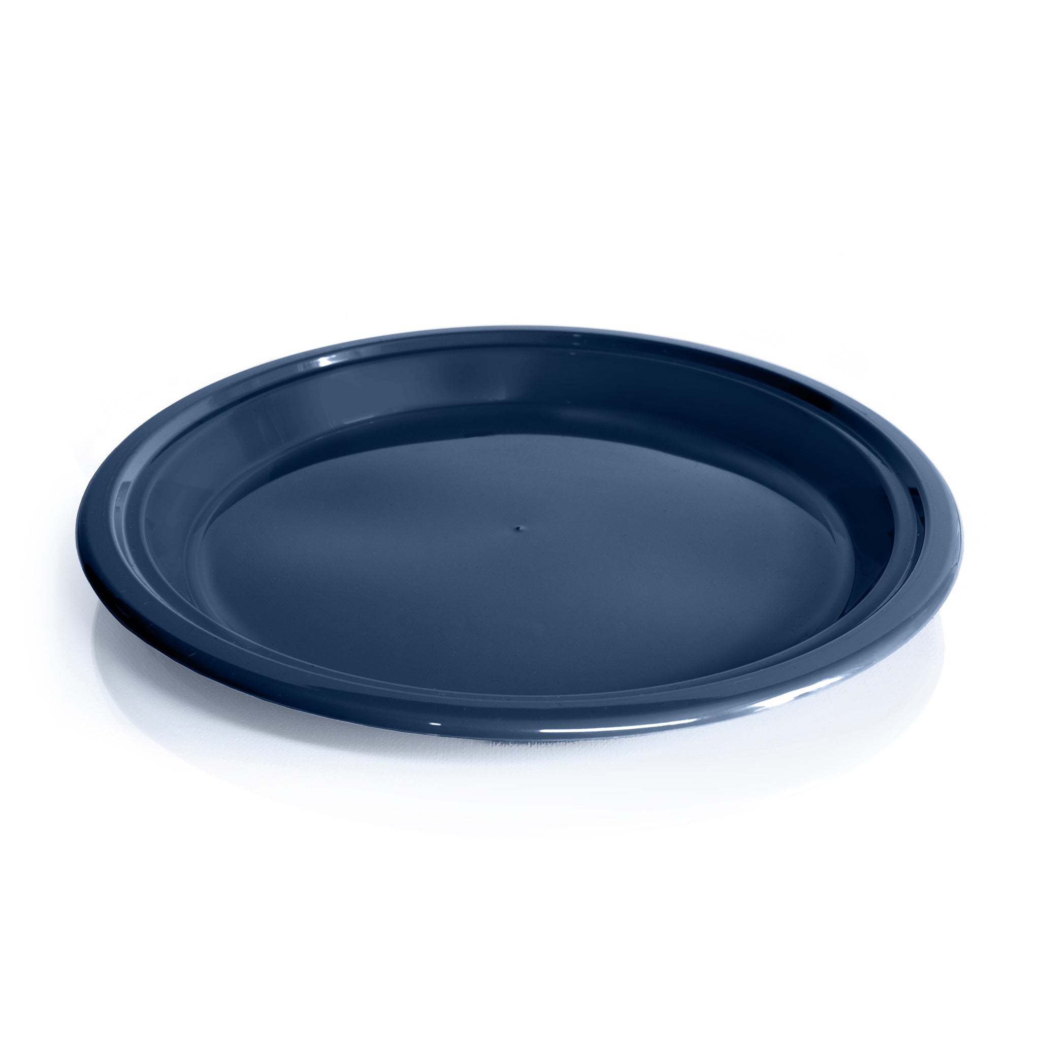 Recycled plastic blue plate 