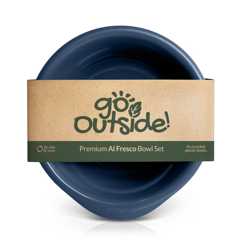 Apple green recycled plastic bowl set