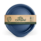 Midnight blue recycled plastic plate
