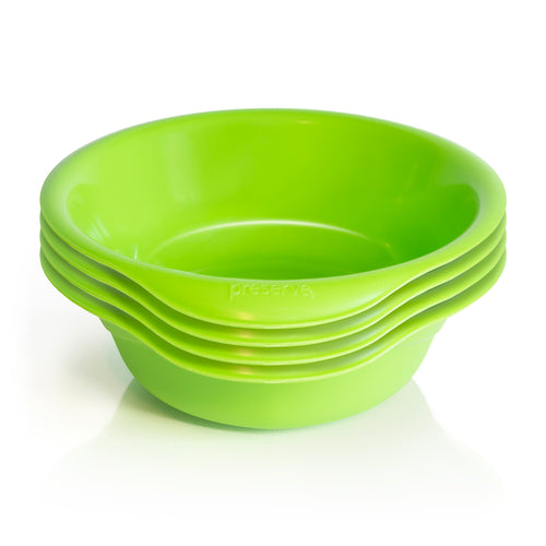 Apple green recycled plastic bowl set