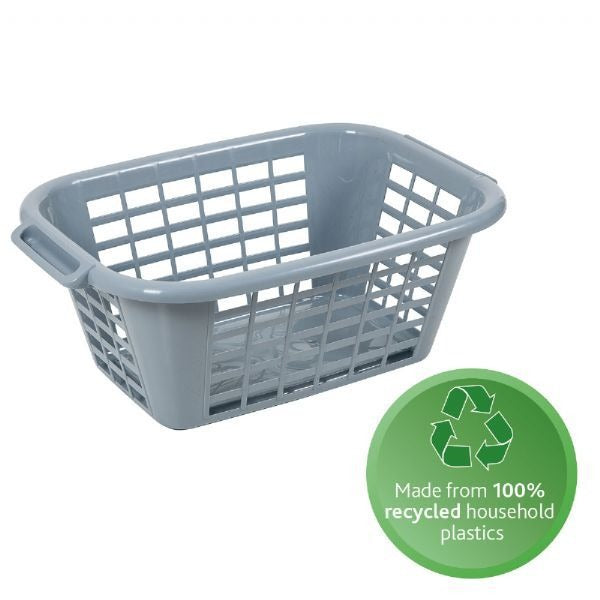 40 litre large laundry basket made from recycled plastic material. 