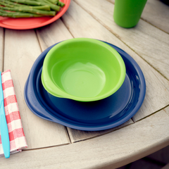 Al fresco recycled plastic tableware range - bowl and dinner plate thumbnail