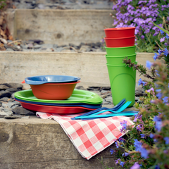 Al fresco recycled plastic tableware range in all colours thumbnail