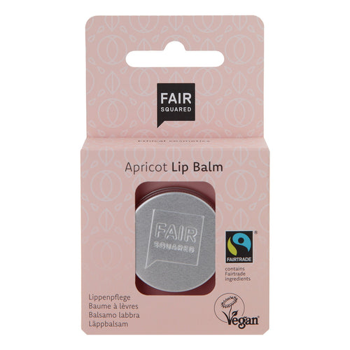 Fair Squared vegan lip balm in plastic-free packaging. 