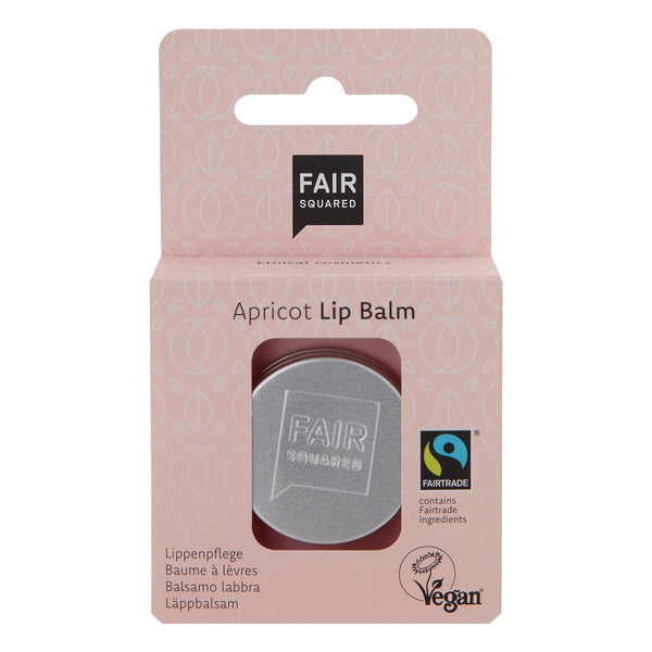 Fair Squared vegan lip balm in plastic-free packaging. 