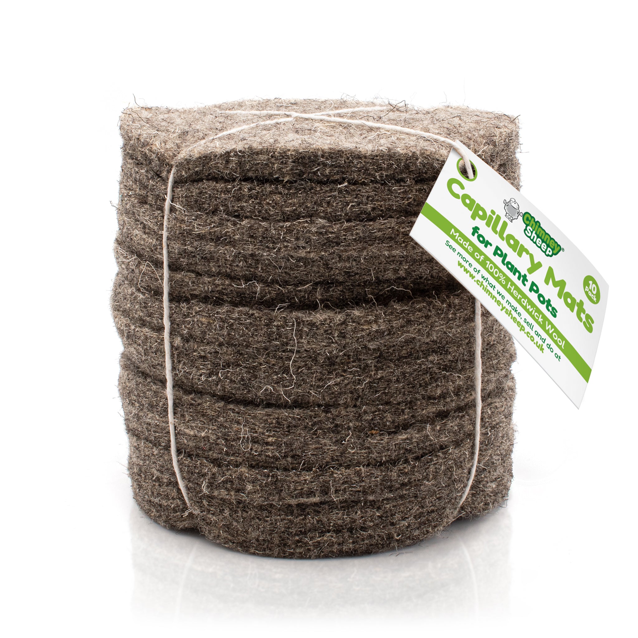 Compostable, biodegradable, and 100% plastic free capillary mats.