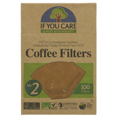 If You Care Coffee Filters Number 2 box on a white background.  thumbnail