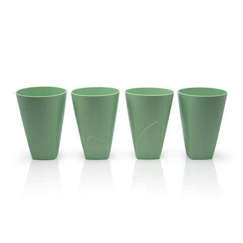 Eco-friendly set of four cups.