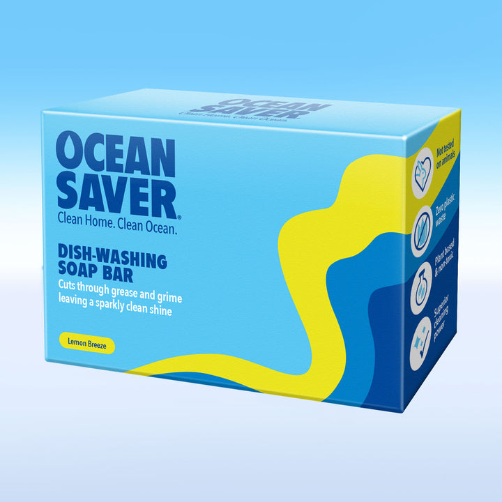 Box of Ocean Saver DIsh Washing Soap Bars with a Lemon Breeze Scent 