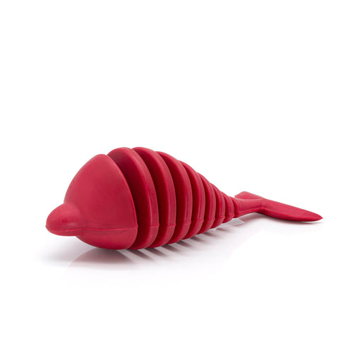 Rubber Dolphin toy for dogs.
