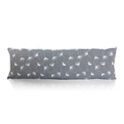 white floral door draught excluder made from organic cotton