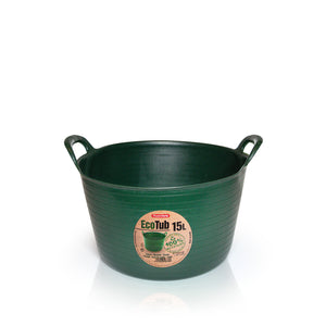 PlasticForte EcoTub 15 Litre capacity in green. 