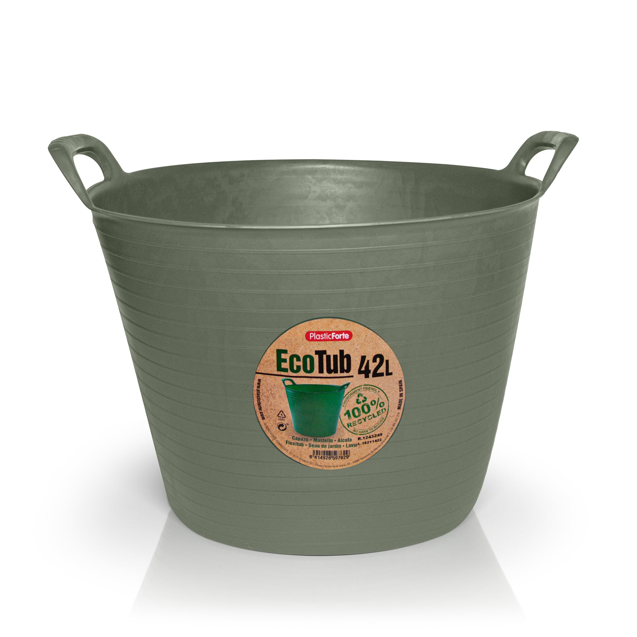 PlasticForte Recycled Plastic Eco Flexi Tub