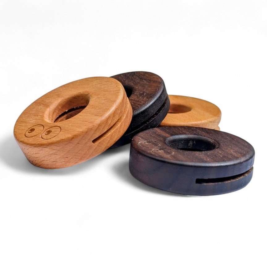 Eco-friendly, sustainable wooden food clips pack of 4