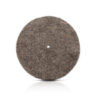Herdwick Wool Felted Mulch Mat on white background. 