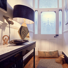 Hessian coffee sack Door Draught Excluder thumbnail