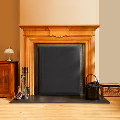 Black magnetic gas fire draught excluder  thumbnail