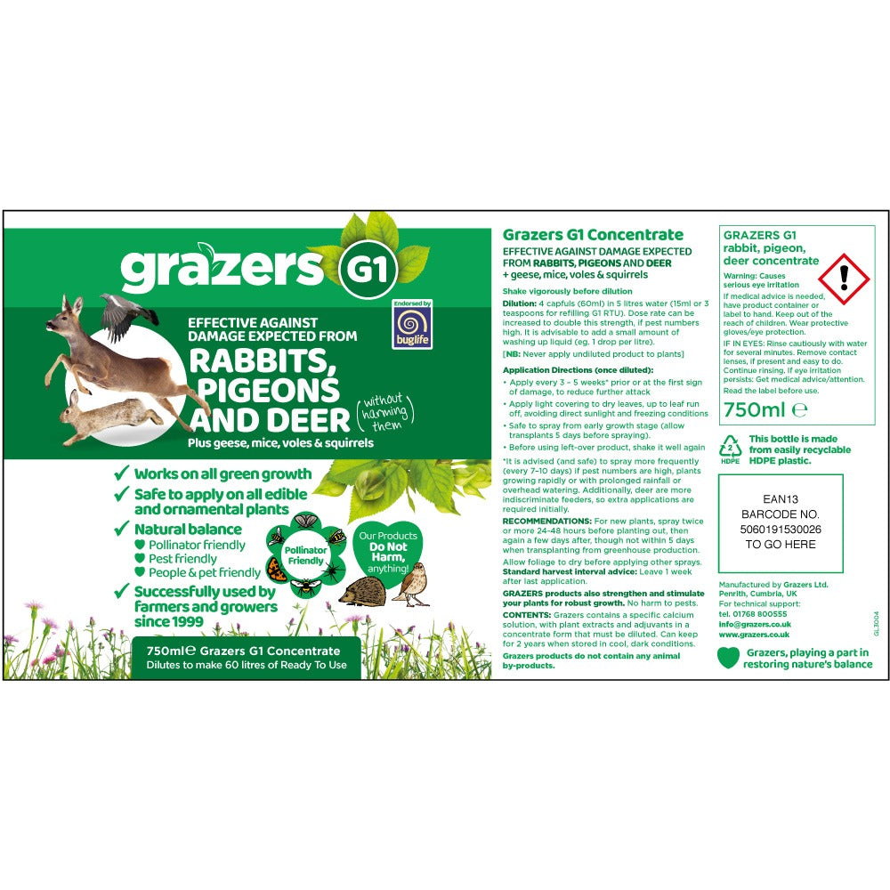 Grazers G1 Concentrate Instructions 